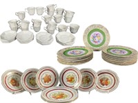 Wintering Dessert Set, Czech Plates, Johnson Bros.