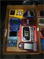 Flat if handheld games and one gameboy advance
