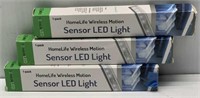 3 Home Life Wireless Motion Sensor LED Lights NEW