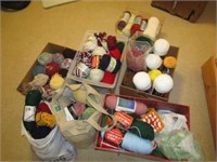 Lot of yarn-various types and colors