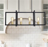 XINGQI FARMHOUSE KITCHEN ISLAND 4 LIGHT HANGING