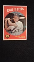 1959 Topps #378 GAIL HARRIS Detroit Tigers MLB bas