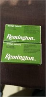 2 packs of Remington 50  Rim fire cartridges, 22