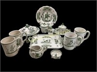 Twelve Pieces French Faience