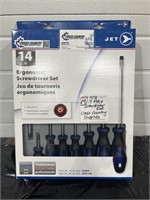14 Piece Screwdriver Set. Donated by Cross