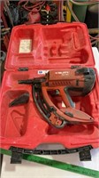 Hilti gas powered nailer ( untested) in case.