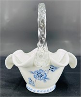 Fenton Milk Glass Basket HP