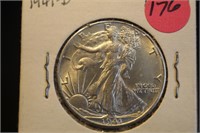 1941-D Uncirculated Walking Liberty Half Dollar