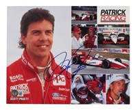 Scott Pruett Signed Patrick Racing Flyer (Beckett)