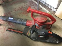 Electric trimmer and blower
