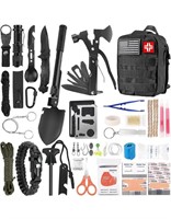 New Survival Kit and First Aid Kit, 142Pcs