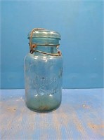 Quick seal blue jar