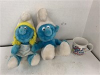 Smurf Stuffed Toys and Mug