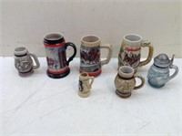 * (7) Assorted Ceramic Beer Mugs
