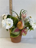 Silk flower arrangement with