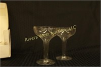 "To The" Bride and Groom Toast Glasses
