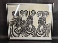 "Three Of A Kind" Lithograph Signed and Numbered