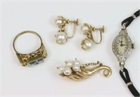 (4) PIECE GOLD JEWELRY GROUP