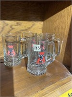 4 Alabama Crimson Tide Beer Mugs