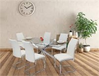 KWALITY IMPORTS Trista 7PCS Dining Set with 60"