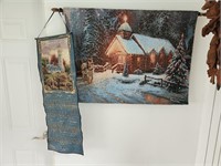 Thomas Kincaid tapestry & calendar