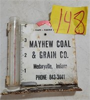 Mayhew coal and grain, rain gauge