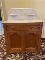 Victorian Marble Top Commode Stand