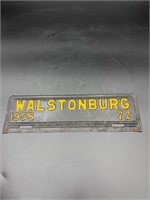 1955 Walstonburg town tag North CAROLINA