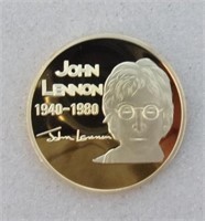 Beatles John Lennon Challenge Art Coin