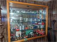 Kids vintage cooking pieces, display unit