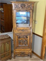 Antique Walnut Curio Cabinet