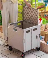 Folding, Portable Rolling Crate/Handcart with Dura