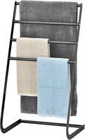 MyGift 32" 4 Tier Laundry Drying Stand, Black