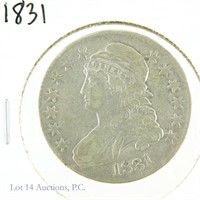 1831 Silver Capped Bust Half Dollar (VF?)