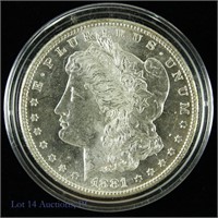 1881-S Silver Morgan Dollar (Gem BU)