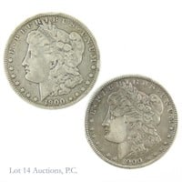 1900 P & O Silver Morgan Dollars (2)