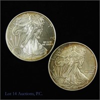 2014 American Silver Eagles $1 (2)