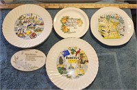 VINTAGE STATE SOUVINEER PLATES