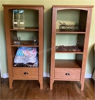 Two Shelving Units & Contents
