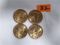 4- Sacagawea Gold Dollars 2000 "P"