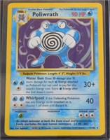 Pokémon Poliwrath Base Set Holo Trading Card