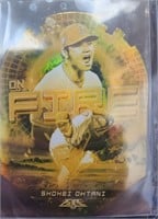 Two Topps Ohtani 2022 Cards Fire EF1 & Topps #1