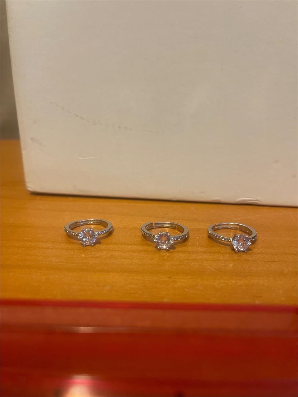 3 new .925 adjustable rings
