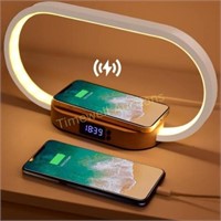 Bedside Lamp with USB & Fast Wireless Charger