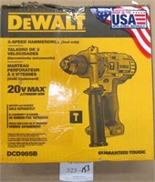 DeWalt 3 Speed Hammer Drill DCD985B