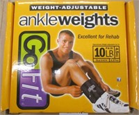 Go Fit Ankle Weights 10lb Pair (5lb/ea)
