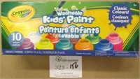 Crayola Washable Kids Paint ~ 10 Colours 59ml/ea