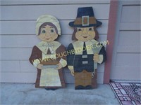 Thanksgiving Pilgrim Yard Art