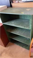4 shelf book case, 16”x30”x43”