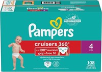 Diapers Size 4, 108 Count